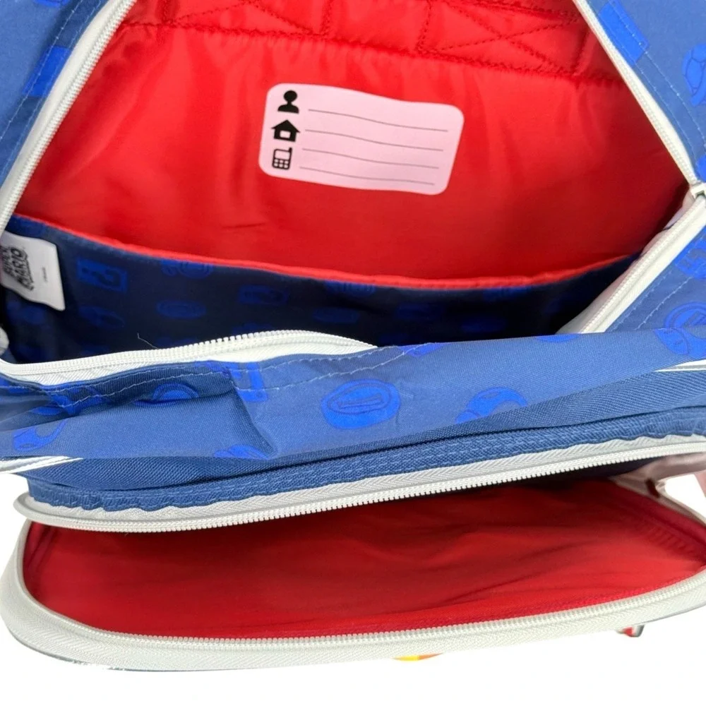 Super Mario Kids Backpack 17 in W/Padded Laptop Adjustable Sleeve Reflective NWT